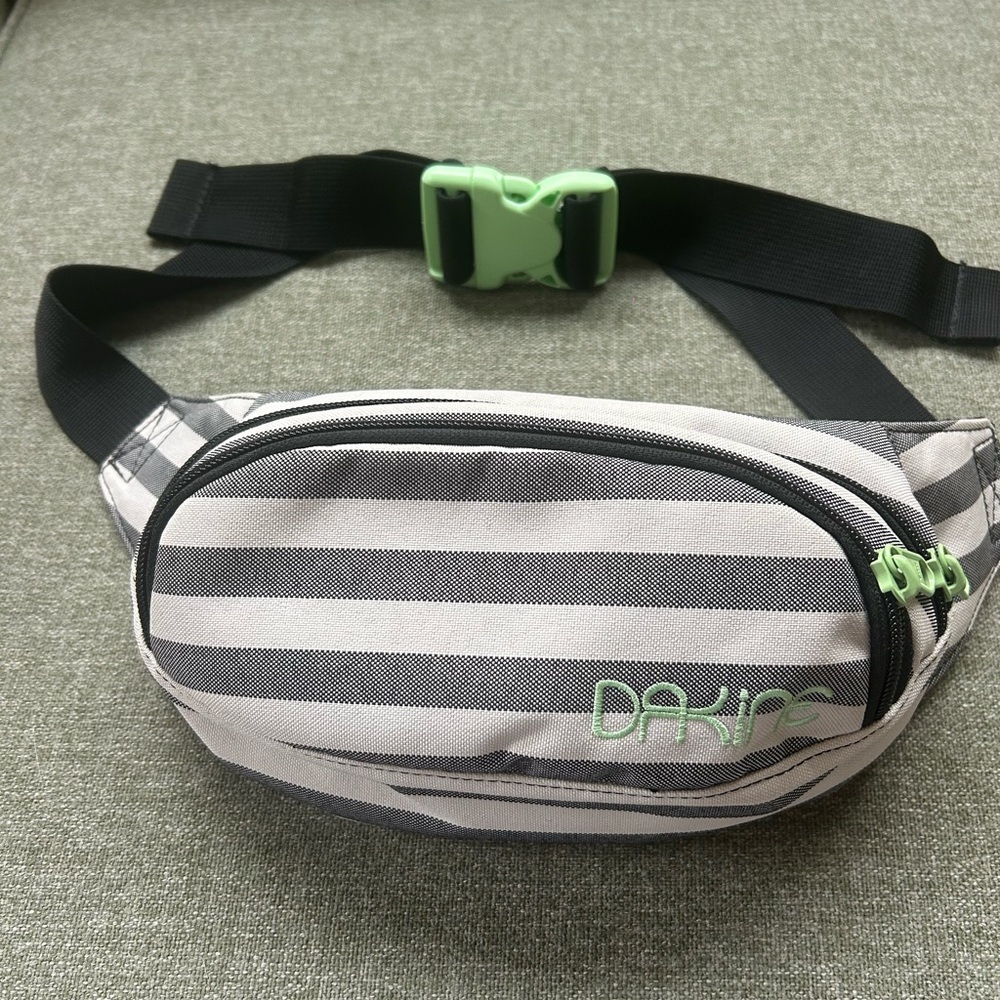 Dakine Gray and Black Striped Waist Pack
